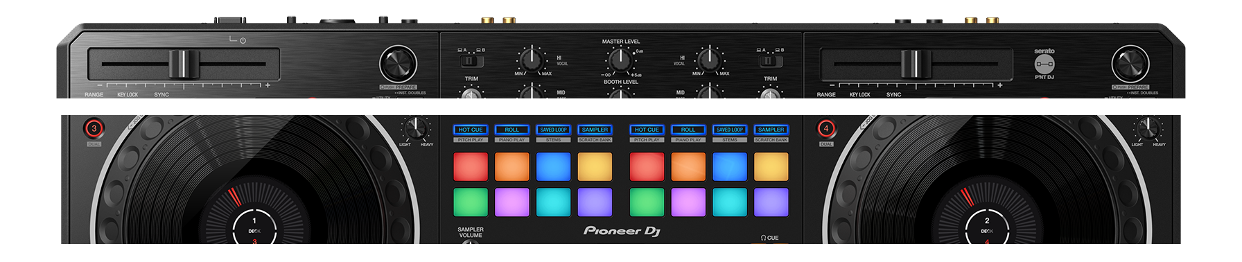 ddj rev 5 horizontal tempo sliders